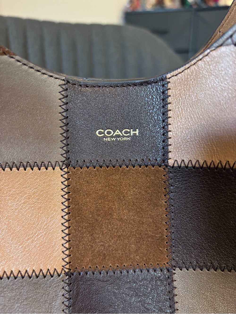 Coachtopia Alter/Ego Brooklyn Shoulder Bag 28 in Maple/Stone Multi 🤎 - Picture 4 of 9